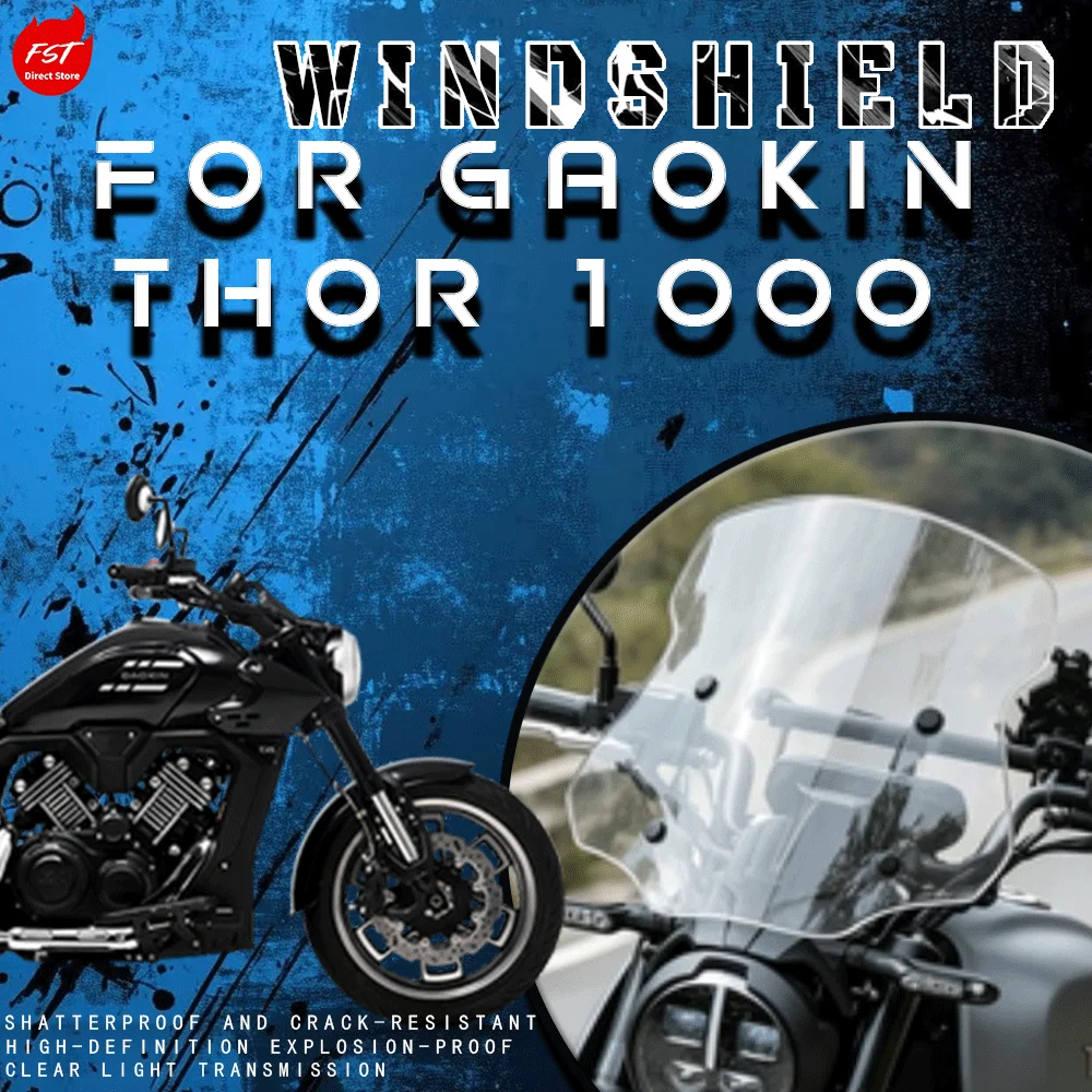 

Extended & Wide Windshield for Gaokin THOR 1000 Gaokin Thor 1000 Special Front Wind Deflector