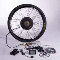 Rear Wheel 26'' 27.5'' 29'' MTX Rim Disc Brake Electric Bicycle Conversion Kit 48V 1000W 1500W Direct Drive Ebike Hub Motor Kit