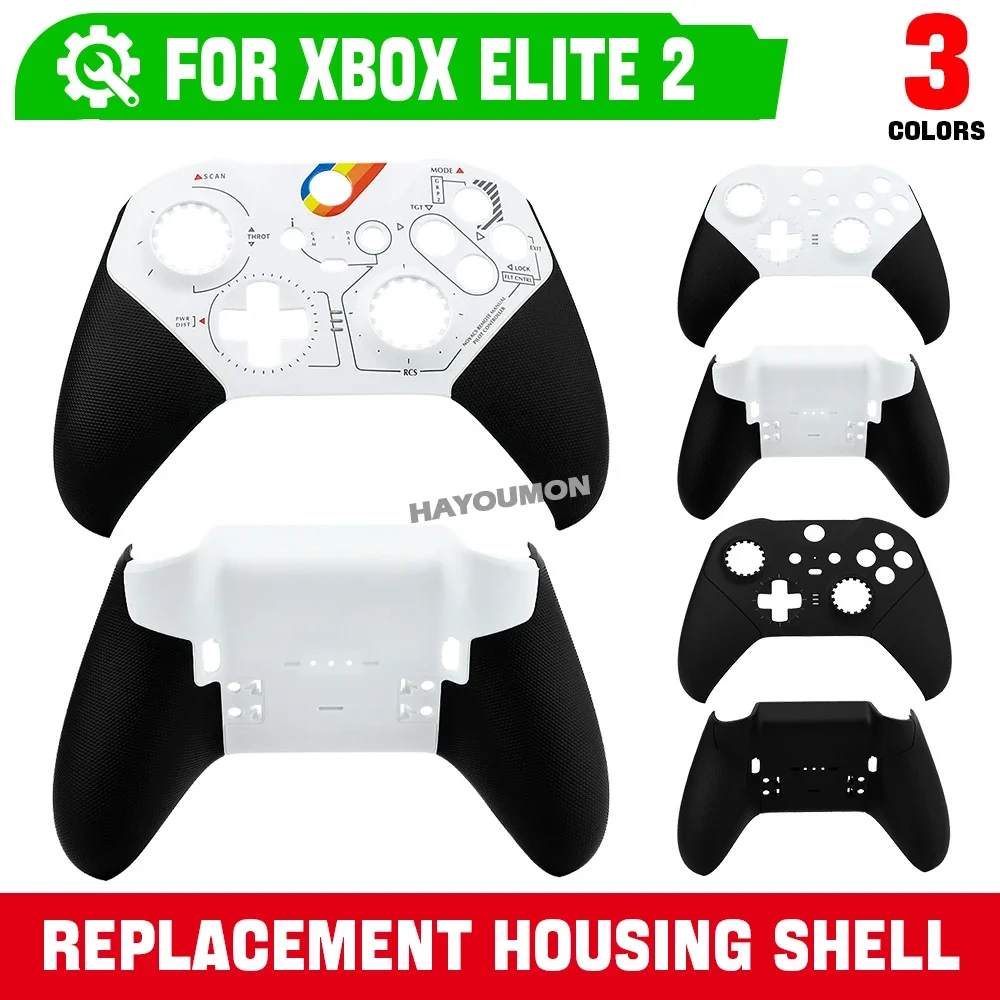 DIY Faceplate Repair Protective Case Replacement Shell For XBox One Elite Series 2 Anti-slip Controller Front Back Housing Shell