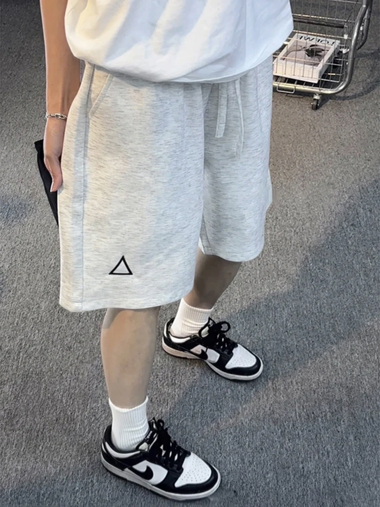 

ay Floral Embroidery Men's Sport orts Summer Outdoor Wear Baskeall e Logo Casual Straight Leg Pants