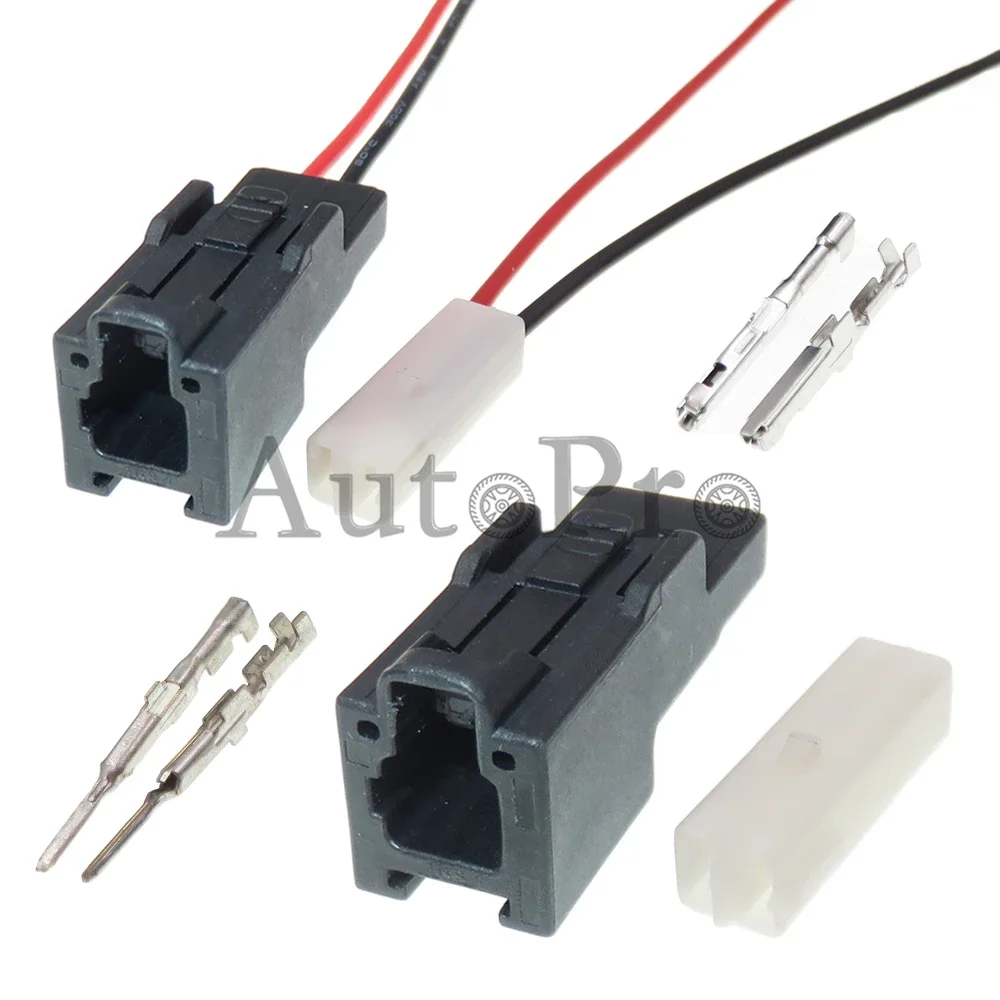 1 Set 2 Hole AC Assembly Automobile Parts 6098-2803 Car Wire Plastic Housing Connector 6098-2541 Auto Cable Socket
