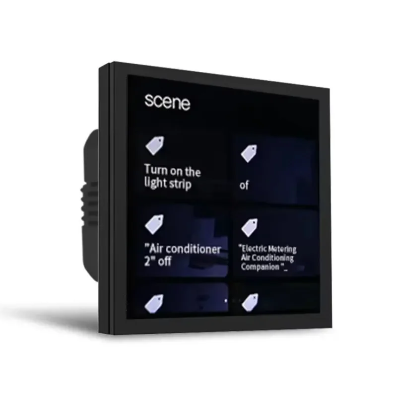 

Smart Home Linux 4 Inch EU Type Smart Inwall Multifunction Central Control Panel With Multi Zigbee Ble Gateway