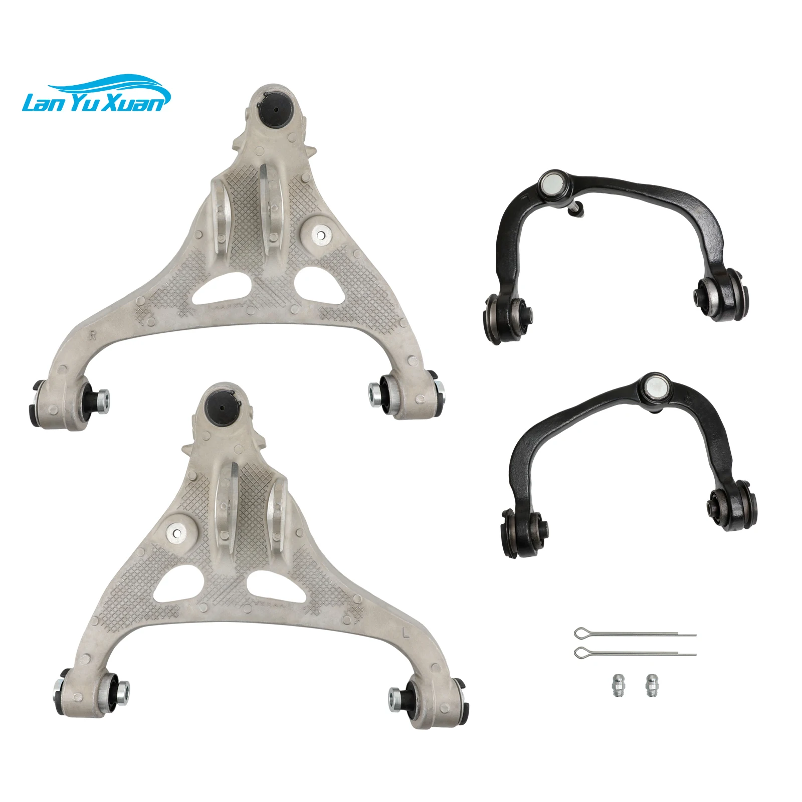 

4 Front Upper Lower Control Arm Left and Right For 2004-2008 Ford F-150 LINCOLN Mark LT