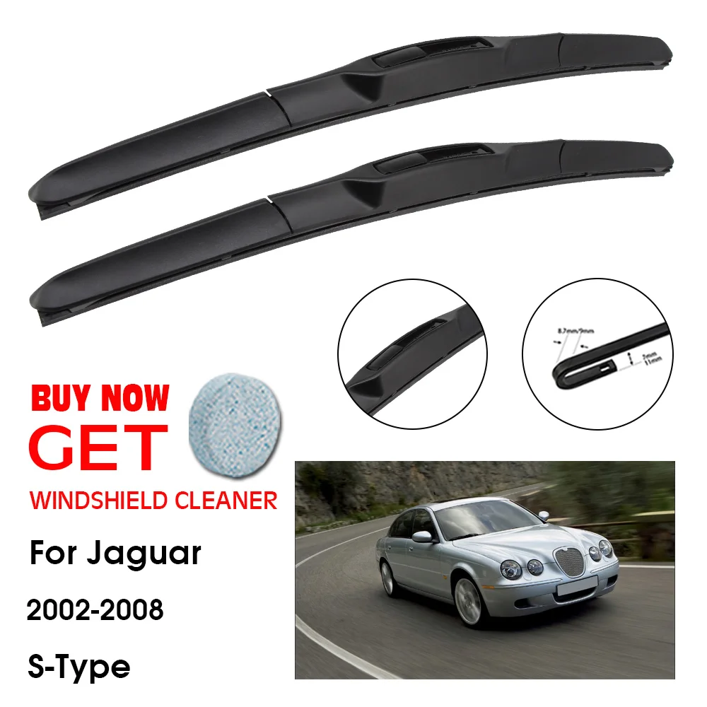 

Car Wiper For Jaguar S-Type 24"+18" 2002-2008 Front Window Washer Windscreen Windshield Wipers Blades Accessories