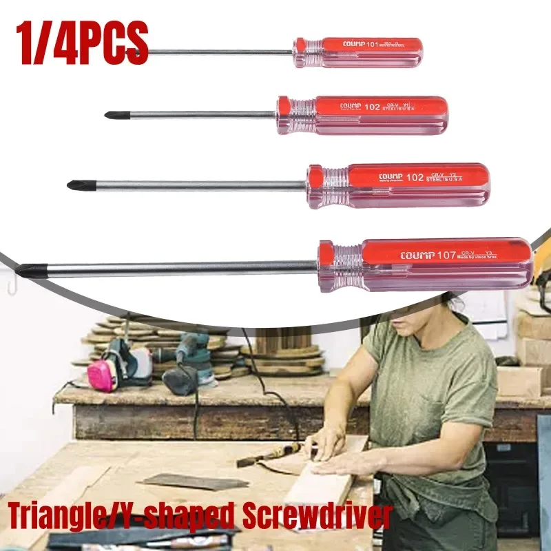 1pc Precision Triangle/Y-shaped Screwdriver Triangle Drive Screwdriver Removal Repair Chrome Vanadium Steel Hand Tools