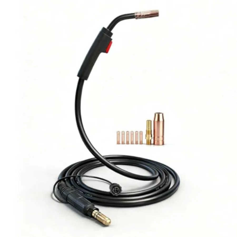 

Сварочная горелка MIG 10 футов, 180А, совместимая с Vulcan MIGMax 140, MIGMax 215 и OmniPRO 220, в комплекте с дополнительными комплектами расходных материалов.