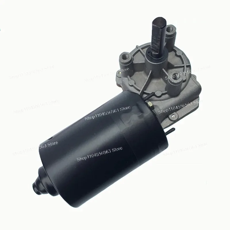DC 12V to 24V 60W Worm and Gear Reducer Motor, 5N.M High Torque 10-70rpm, Self-Locking & Forward Reverse Rotatable