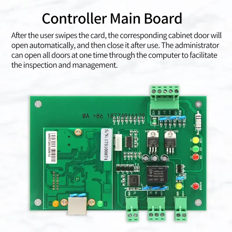 wmwmnu TCP/IP 40 Floors Elevator Access Control Board Lift Wiegand Controller Cabinet Locker Controler Panel Kit Set Unlock