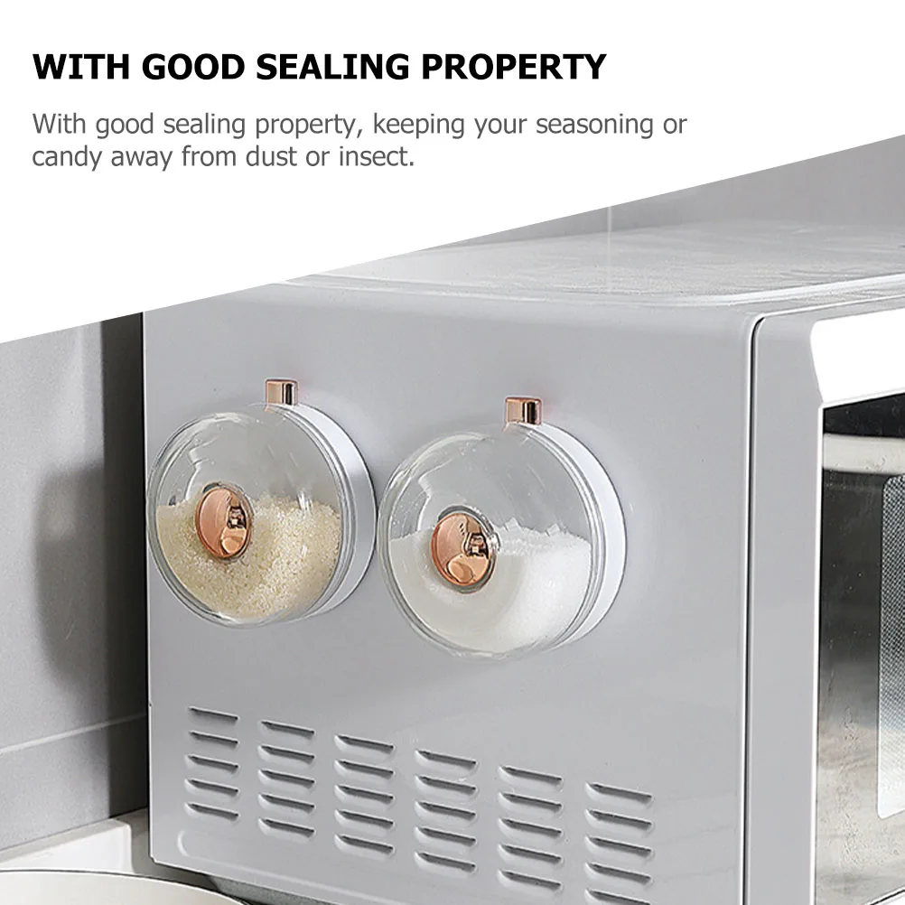 

2Pcs Refrigerator Magnet Spice Jars Portable Condiment Case Suitable Snacks Beans Storage Magnetic Spice Rack Kitchen Essentials