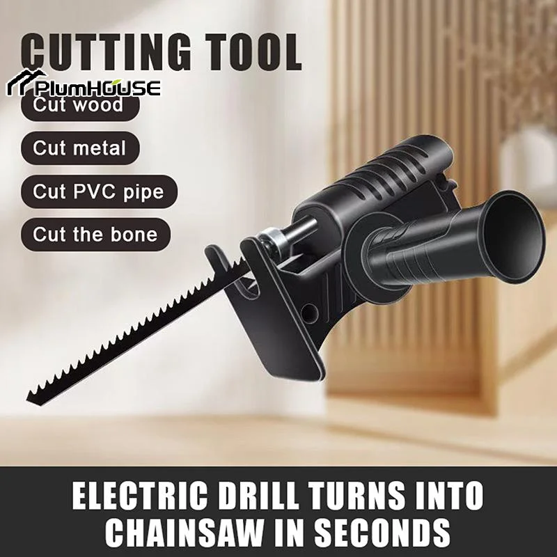 For Wood PVC Steel Pipe Cutting Portable Reciprocating Saw Adapter Electric Drill Modified Electric JigSaw Curve Saw Power Tool