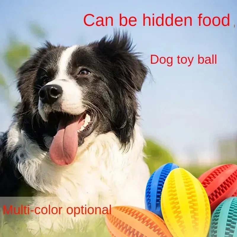 Interactive Toys Dog Accessories Pets Football Shapes Dogs Dog Teeth Cleaning Chew Ball Slow Feeder Pet Products Supplies Home