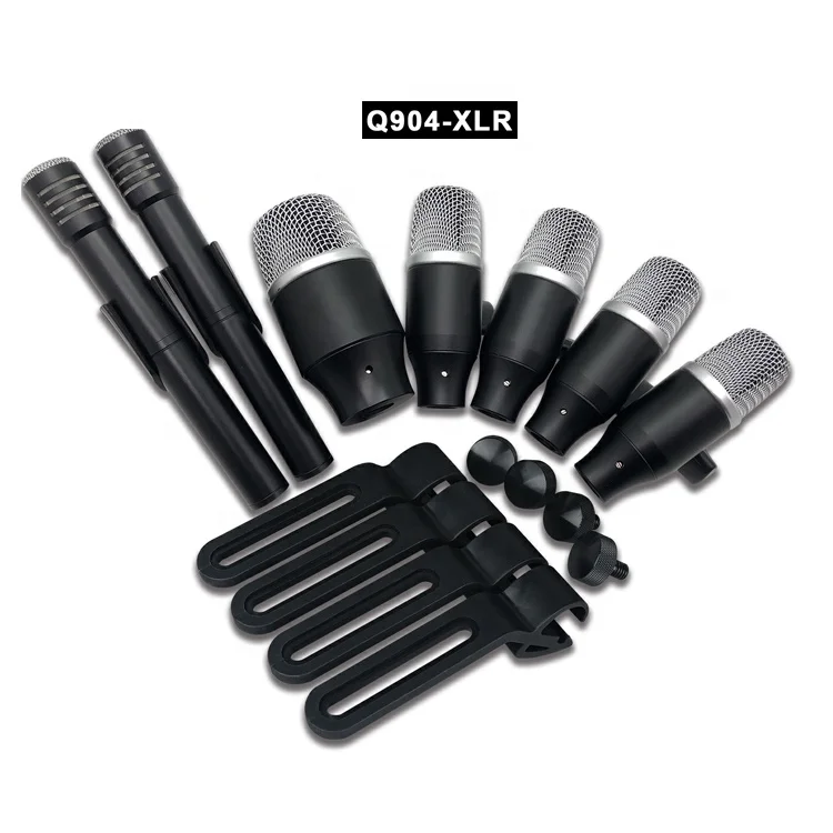 

Q904 Professional Dynamic Musical Instrument Drum Mic Kit Condenser Microphone