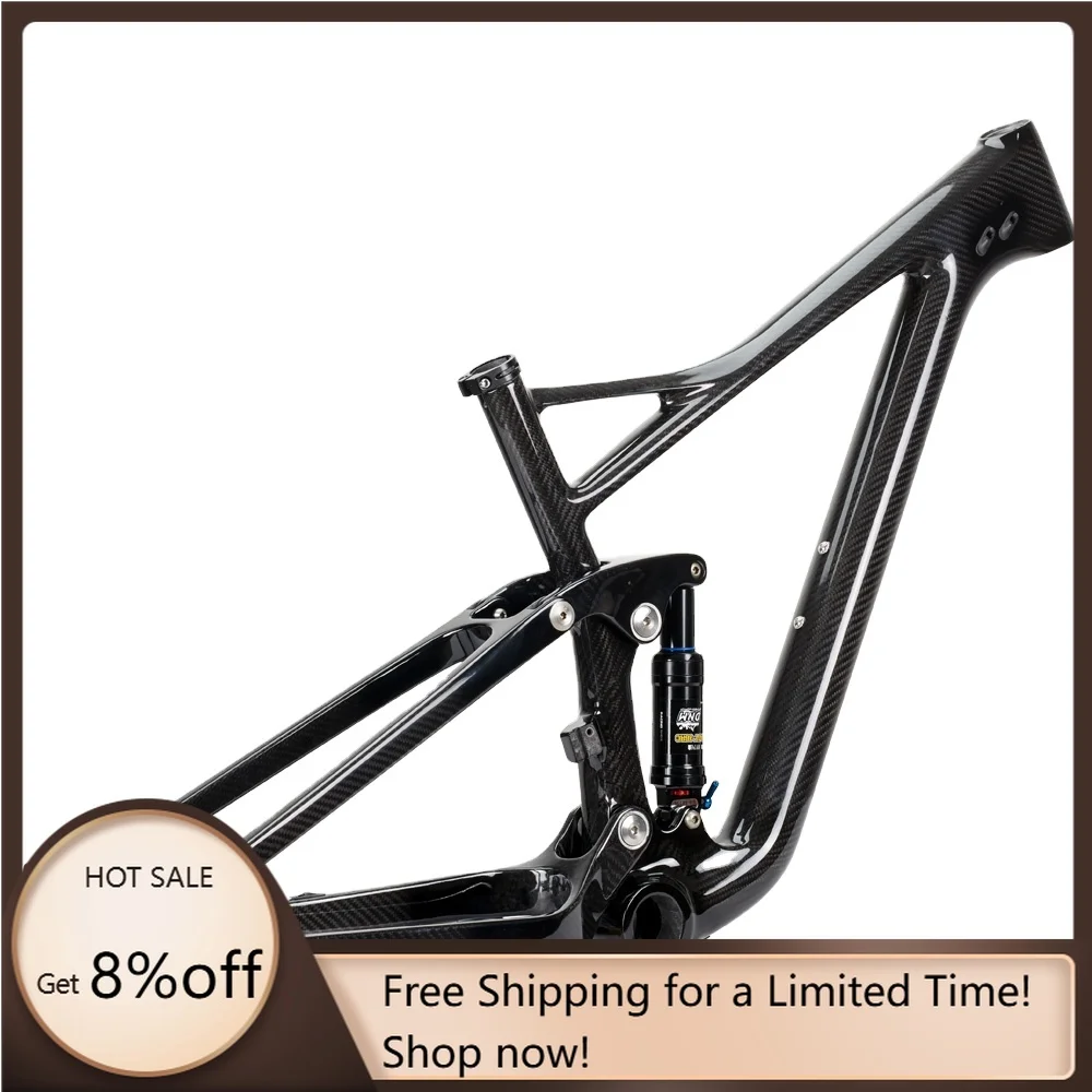 

STLF High End Full Suspension Carbon Bike Frame Enduro Downhill MTB Frame With Shock 190MM
