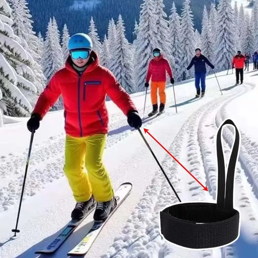 

Portable Elastic Ski Glove Wrist Strap Nylon Anti-slip Sport Glove Strap Lightweight Glove Holder