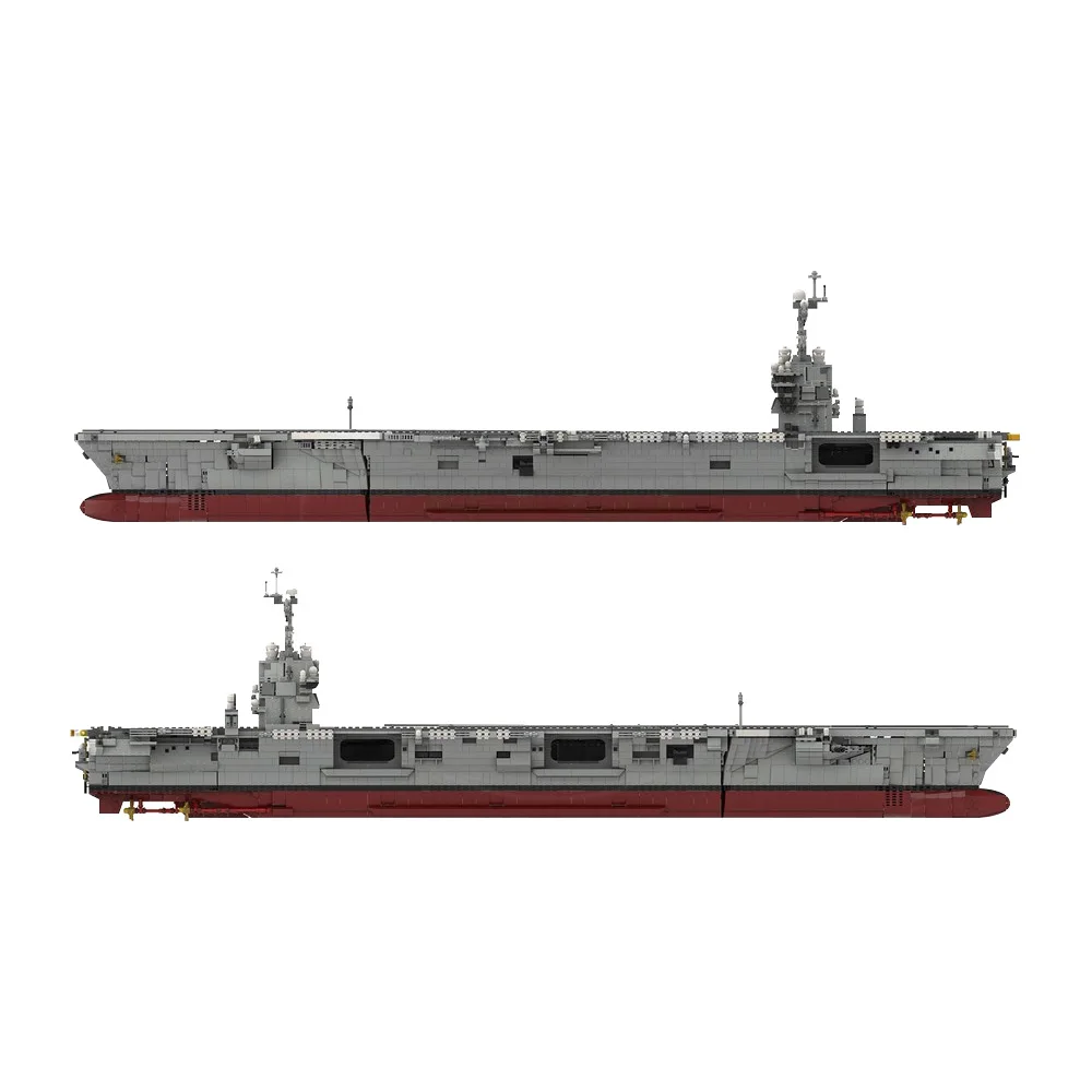 MOC CVN-78 Gerald R. Fords  Aircraft Carriers 1:300 Scale Building Blocks Model Navy Warship Bricks Collection Toy Kids Gift