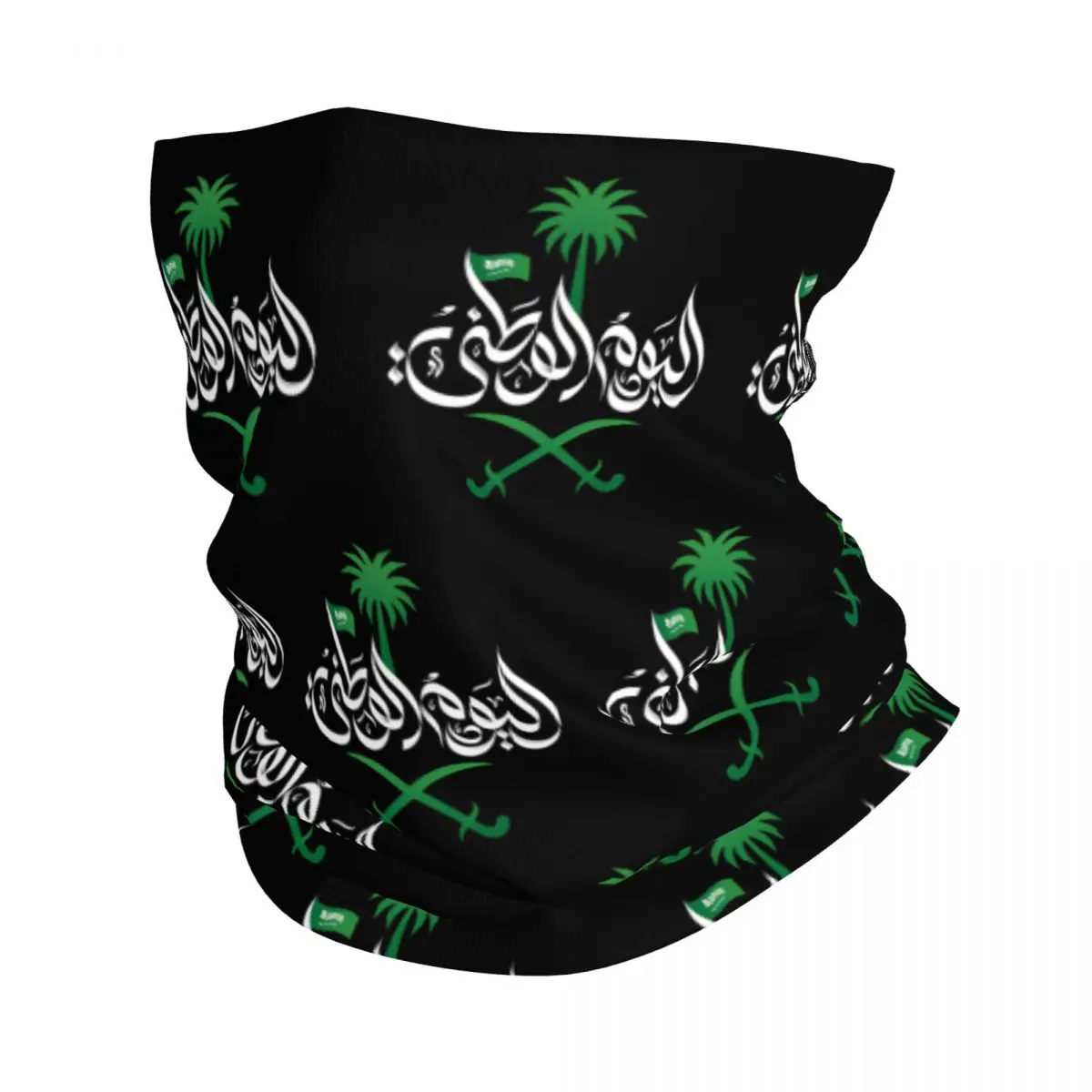 National Day Of Saudi Arabia Bandana Neck Cover Kingdom of Saudi Arabia Wrap Scarf Multifunctional Headband Fishing All Season