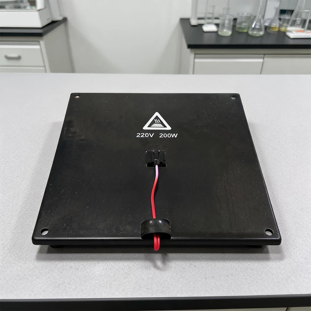 200x200mm Silicone Heated Bed for Creality 3D Printers 24V 220W Aluminum Hotbed 3mm Thickness 4.2mm Hole Diameter