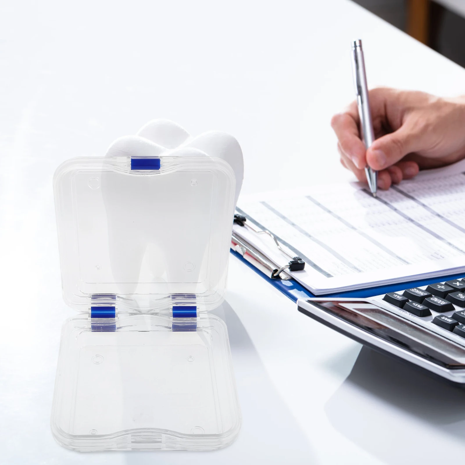 

Стоматологическая коробка, прозрачный противоударный чехол, зубной прибор, дорожный держатель, чистый искусственный мундштук