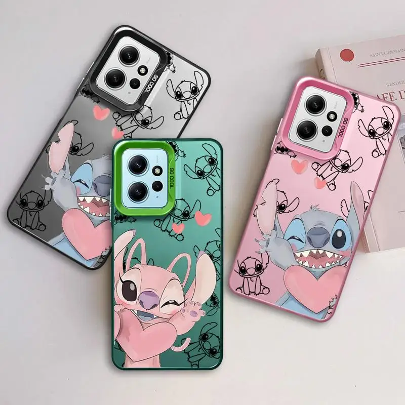 Phone Case for Xiaomi Redmi 13C 12 5G 10 9T 9C A2 A1 Plus TPU Soft Cover Fundas Disney Angle Stitch