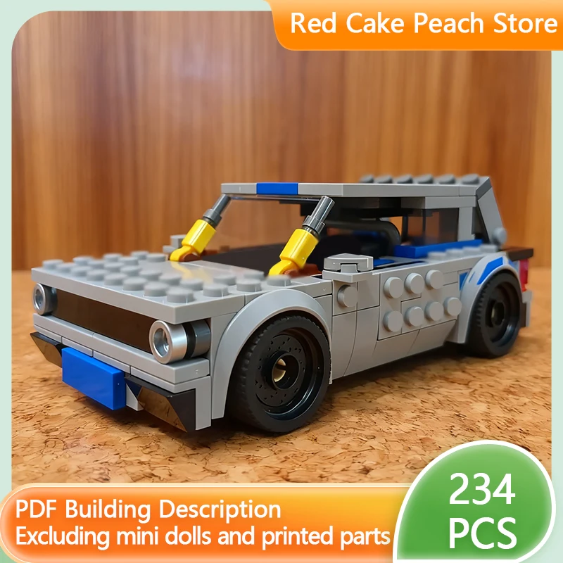 

Speed Racing Car Model MOC Building Bricks Economy Compact Sedan Modular Technology Children Holiday Gifts Assemble Toys Suit