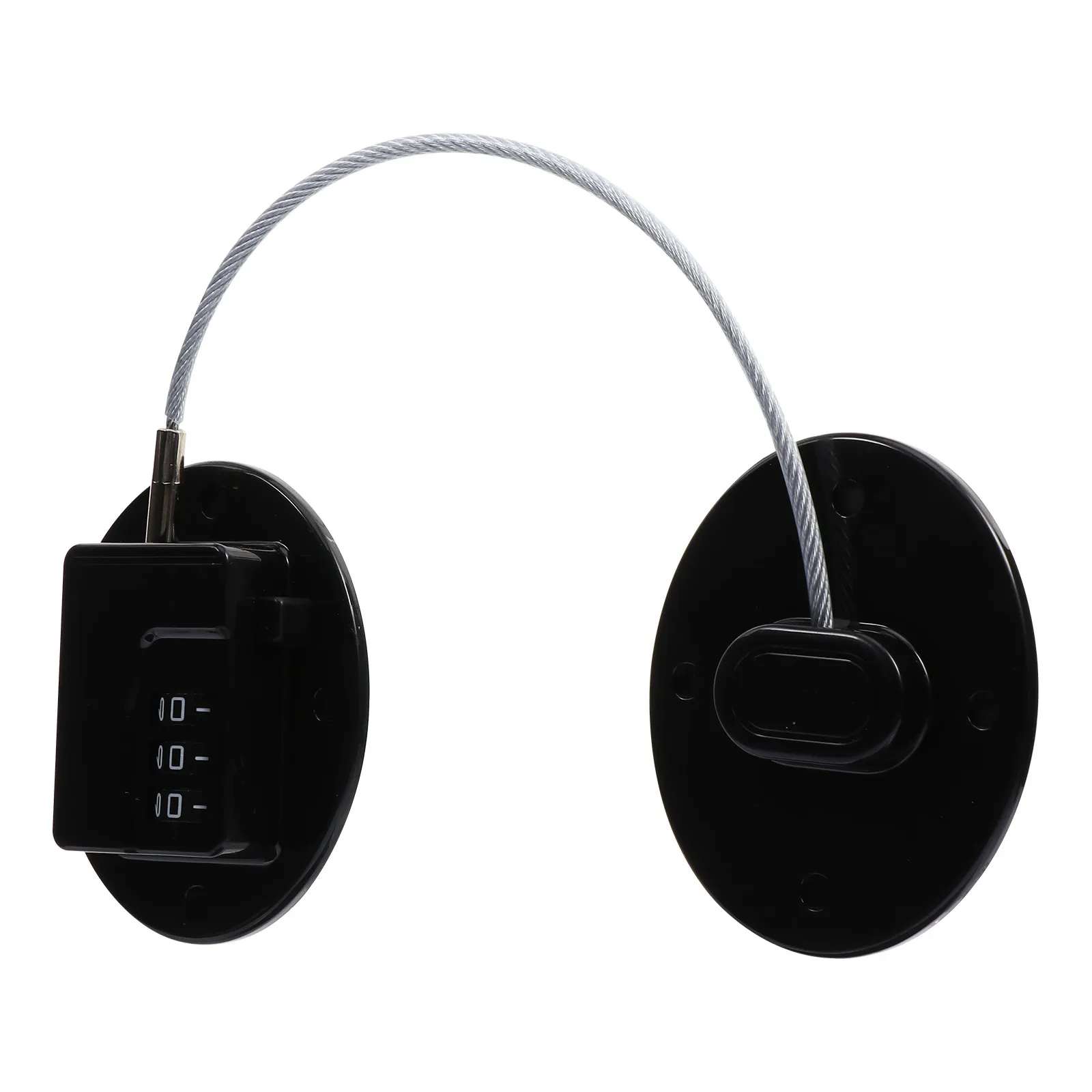 Refrigerator Door Lock Black Combination Safety Lock for File Drawer Cupboard Freezer Cabinet Anti Pinch Safety