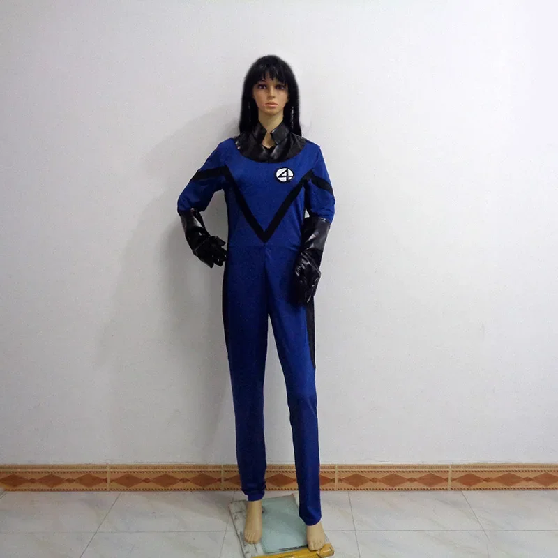 

КосплейФантастический 4-невидимый женский костюм для косплея, костюмы на Хэллоуин, на заказ