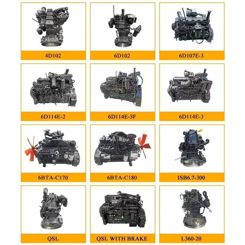 High Quality Original  Engine 6D102 for Industrial Machinery Engine Assembly With Best Price on Sale