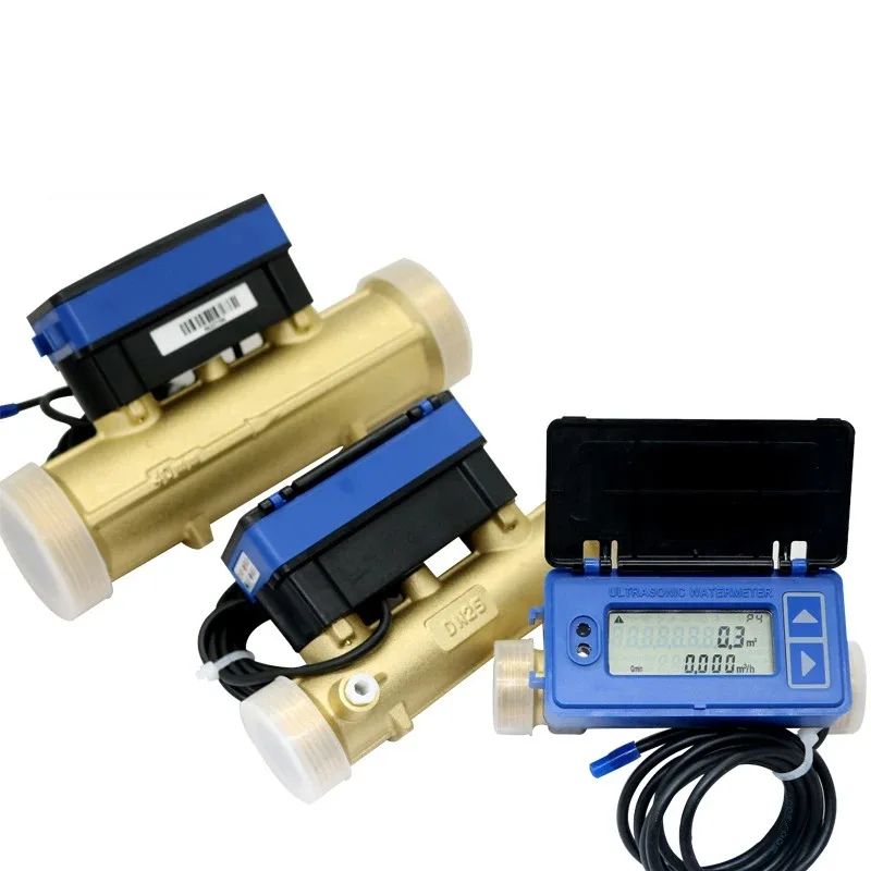Ultrasonic Water Meter RS485 MBUS MODBUS Output Remote Transmission Flow Meter for Industrial Agriculture Irrigation Copper Pipe