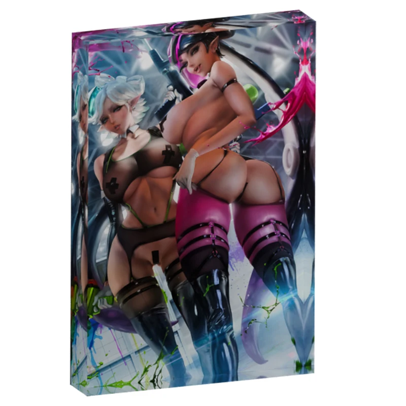 

Sexy Yuri Elf Girls Waifu Anime Acrylic Stand,Custom Desk Sign Decor for Home,Collectible Paperweight Gift,Gamer Accessories