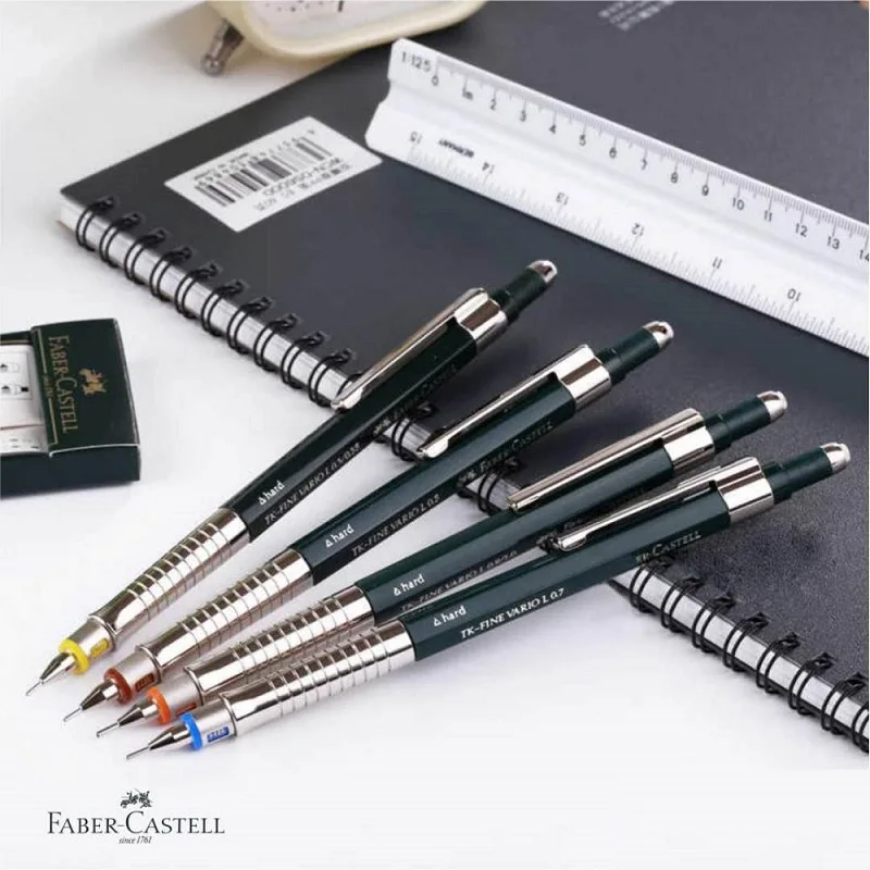 Faber Castell-TK-Fine Vario Lápis Mecânicos, Design Art Painting, Desenho Profissional Lápis Gráfico, 0.35mm, 0.5mm, 0.7mm, 1.0mm