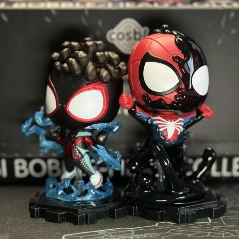 Marvel Venom & Spider-Man 2 Series Blind Box Toys Cute Avengers Dolls Action Figures Collection Models Mystery Box Surprise Gift