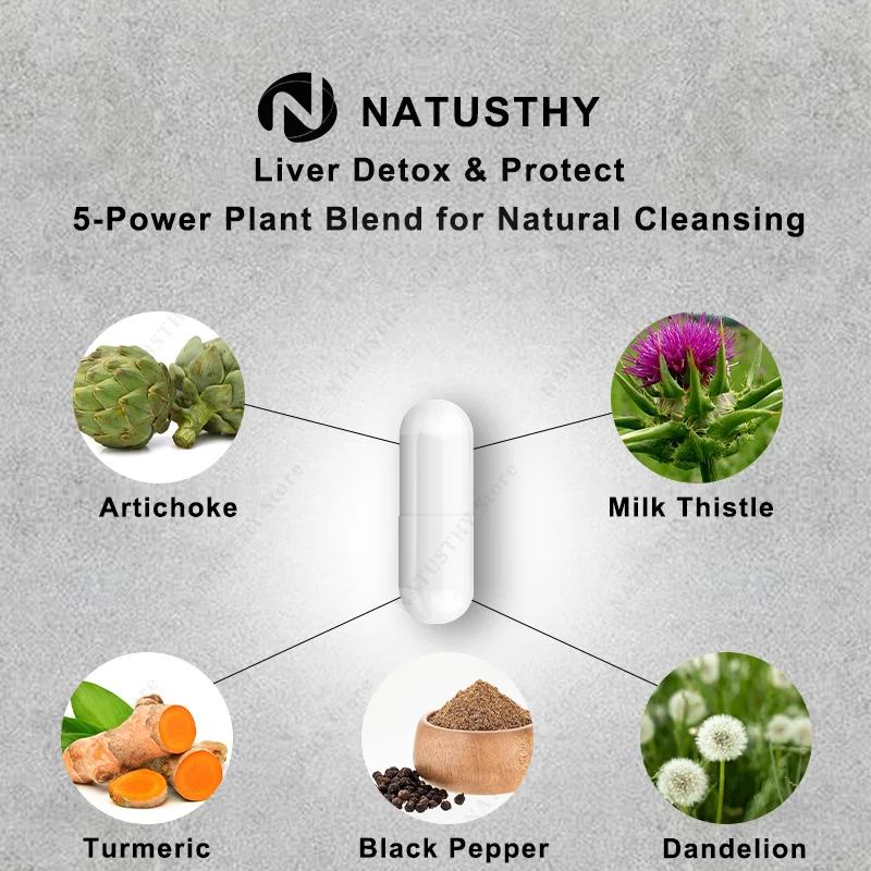 Milk Thistle Extract Liver Health Capsule Helps Liver Detox & Cleanse Liver Protection Breaks Down Alcohol Health Food