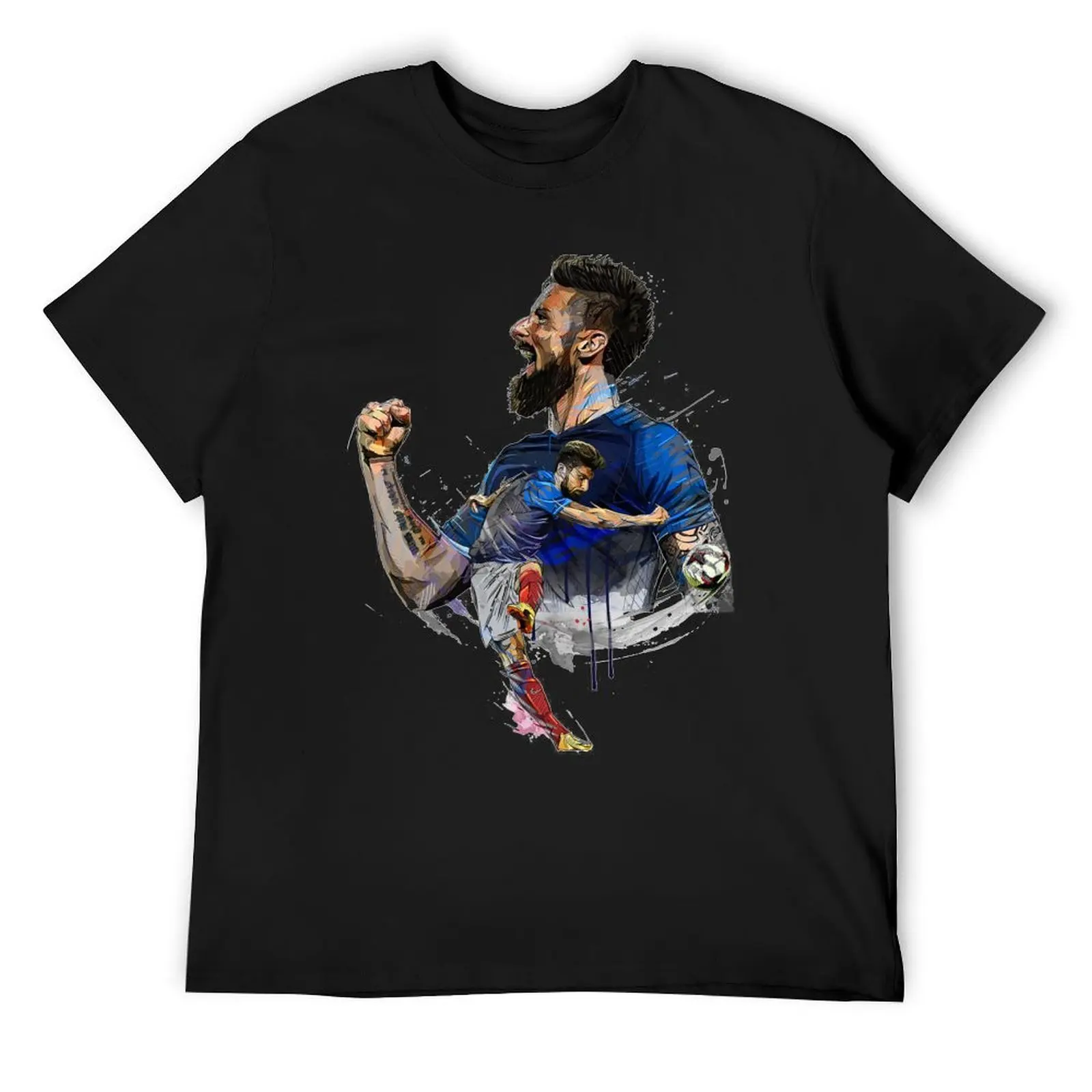 

Olivier Giroud - FrenchSoccer team T-Shirt Funny t-shirt blue lock oversized plus size men clothing