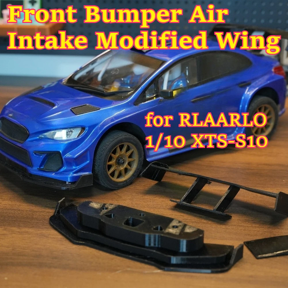 RC hobby TPU soft guard Front Bumper Air Intake Modified Wing for RLAARLO 1/10 XTS-S10 custom size replacement spare accessories
