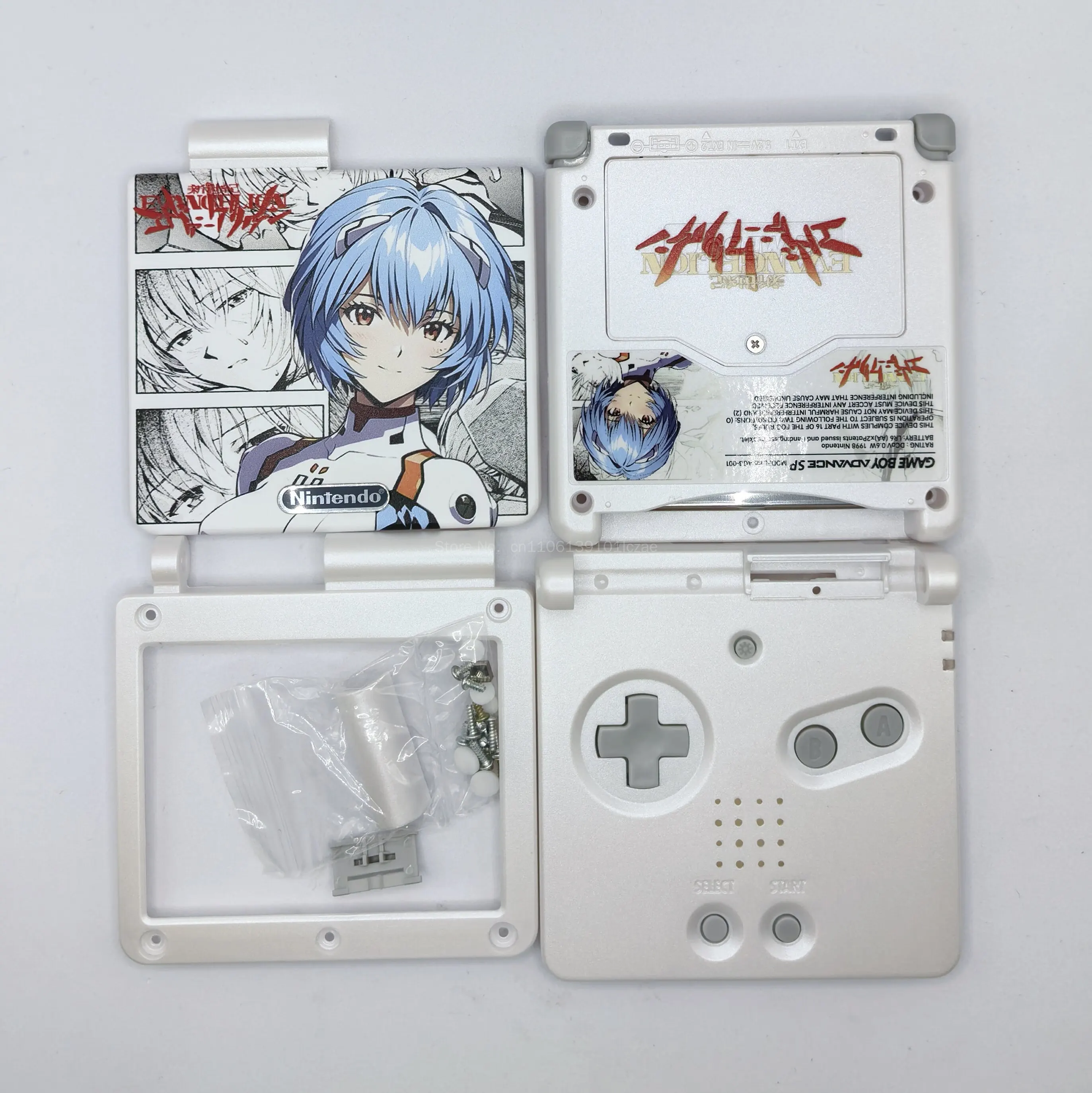 Game Boy Advance SP Replacement Shell GBA SP Shell Printed Custom Diy Housing Case For Retro Handheld Game Console view 2