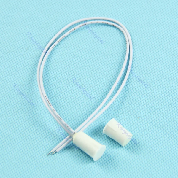 

1pc White Window and Door Recessed Magnetic Contacts Security Reed Switch Alarm for Door and Window