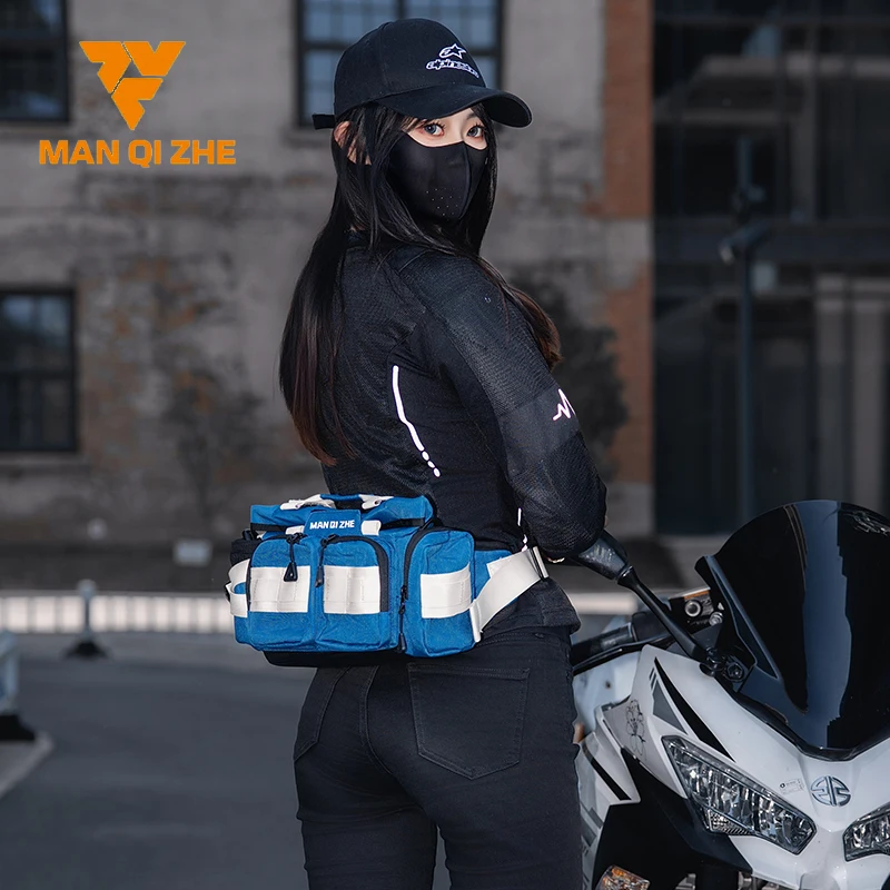

FEHER мотоциклетная поясная сумка унисекс серии MQZ квадратная водонепроницаемая многофункциональная мотоциклетная сумка через плечо для езды, пешего туризма, путешествий