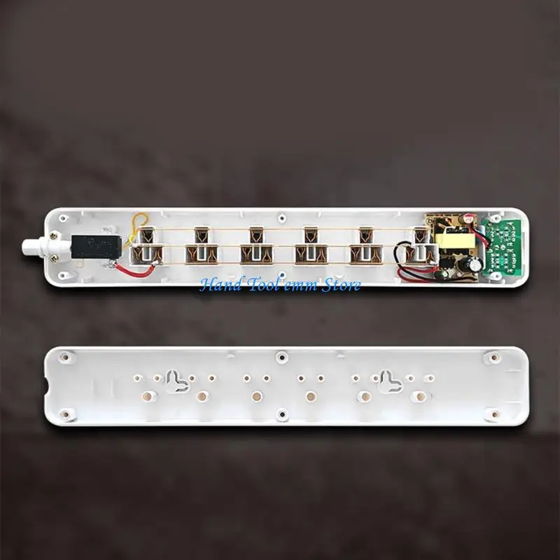 H37F 1 to 10 Power Socket Widely Spaced Outlets 6 Position and 4 USB Charging Port with Power Button Efficient