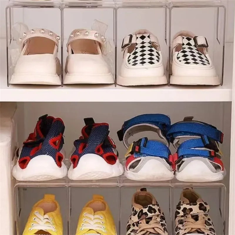 

1pc Acrylic Transparent Shoe Rack Display Stand Multi-Layer Commercial Shoe Rack Men's and Women's Shoes Display Stands Bag Rack