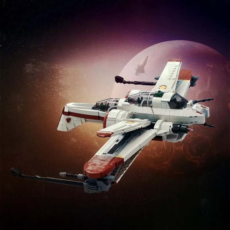 

1145 шт., Star Battle PiXEL-DANs ARC 170 Starfighter Moc, строительные блоки, игрушки для детей, творческое развитие, сделай сам, подарок на день рождения