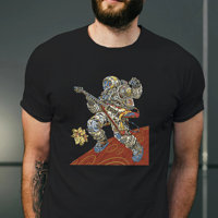 Astronaut Guitar T Shirt Space Cadet Rock N Roll Spaceman Player Music