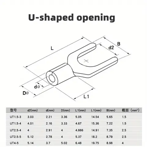 320 st. 4-i-1 multifunktionstänger kombination, kopparfärgade krympterminaler, OT/UT mässing förtennade kallpressade nakna terminaler 8 best sales multifunktionstång - №8