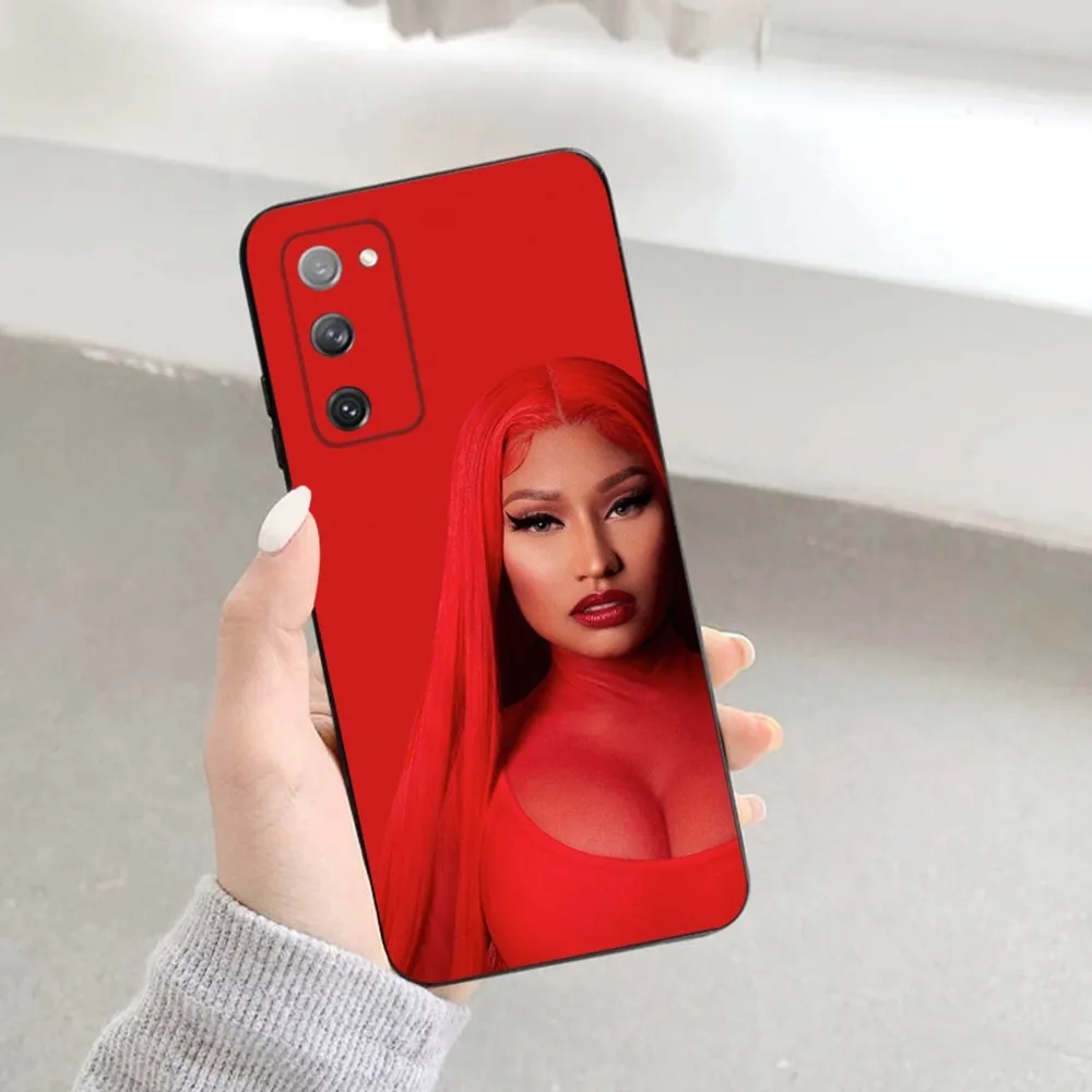 Hot Singer N-Nicki M-Minaj Phone Case For Samsung S23,22,21FE 20,10lite 9,8,5plus 6,7edge Note20,20ultra Black Silicone