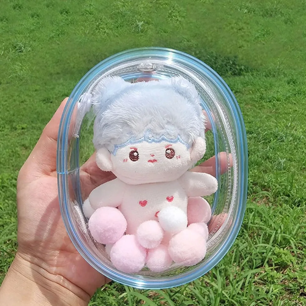 Transparent Doll Thicken Storage Pouch Storage Pouch Keychain Bag 10cm Doll Display Storage Bags Doll Display Pouch Thicken