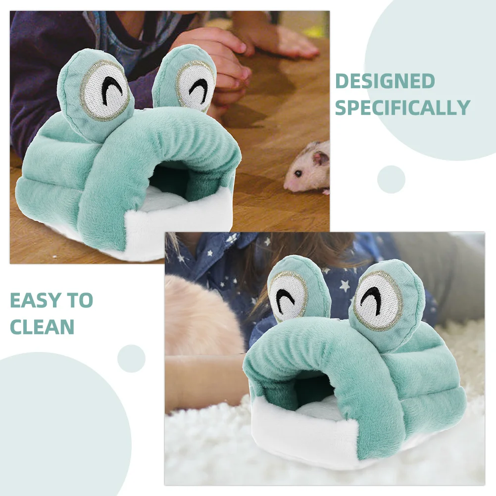 

Dwarf Hamster Warm Cotton Nest Bed Cozy Hideout Small Pet House Winter Resting Hut Warm Hamster Nest Chinchilla Supply