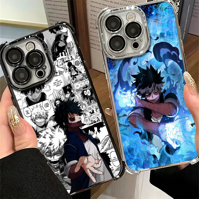 Coque de téléphone plaquée MHA My Hero Dabi pour Xiaomi Poco X6 X7 X8 Pro Max X5 X3 M8 M7 M5S Redmi 15C 15 14C 13C 17T 15T 14T F8 Ultra 1