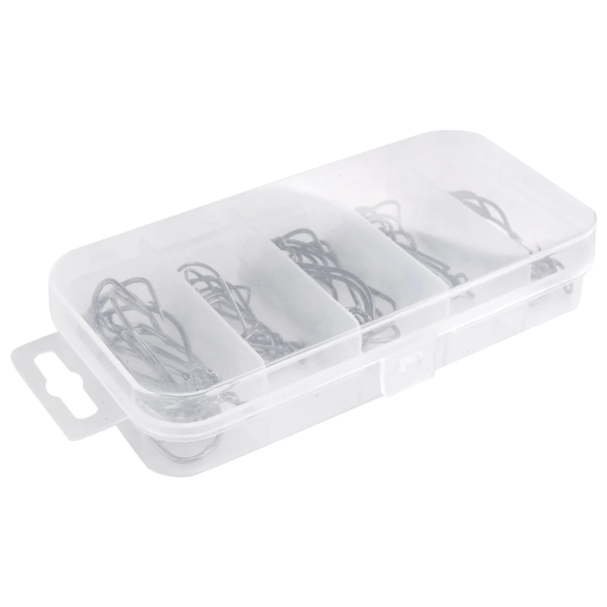 NN89R 51개 낚시 바늘 고탄소강 웜 센코 미끼 지그 낚시 바늘 플라스틱 상자 포함