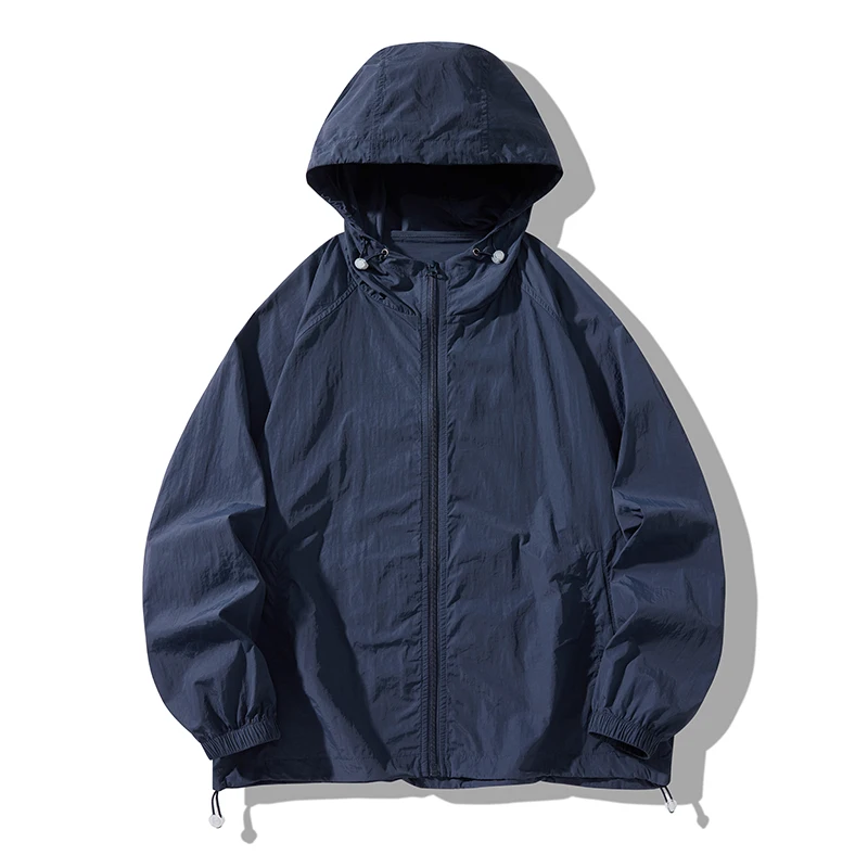 New Summer Hooded Jacket Men and Women Upf 50+ Sun Protection Clothing Fishing and Hunting Wear Quick-Dry Windbreaker Hiking