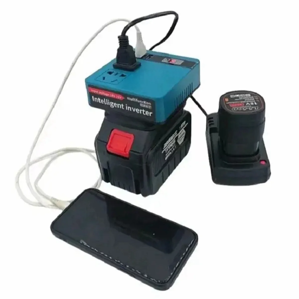 

For Makita Lithium Battery Inverter, Electric Tool Battery Inverter AC220V/ DC5V/20V Outdoor Operation Inverter HOT
