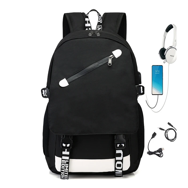Trendy Men's Minimalist Backpack Versatile Waterproof Bagpack Student Large Capacity Computer Travel Bag Teenage Knapsack Bag